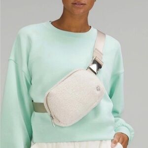 Lululemon Fleece Everywhere‎ Belt Bag in Ivory/ Trench NEW/NWT